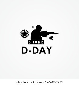 D-Day Logo Vector Design Illustration