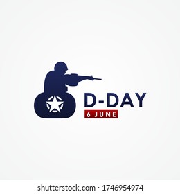 D-Day Logo Vector Design Illustration