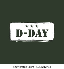 D-Day Logo Vector Template Design