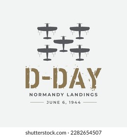 D-day memorial celebrations design template