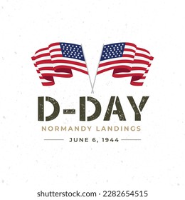 D-day memorial celebrations design template