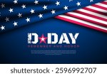 D-Day Normandy Landings June 06 Background Design illustration