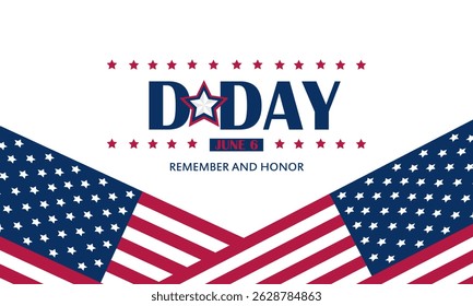 D-Day Normandy Landings June 06 Background Vector illustration