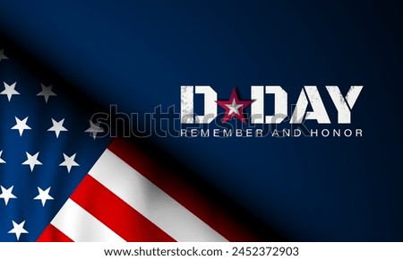 D-Day Normandy Landings June 06 Background Vector illustration