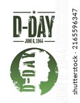 D-Day. Normandy Landings. Remember and Honor. June 6, 1944. Holiday concept. Template for background, banner, card, poster with text inscription. Vector EPS10 illustration