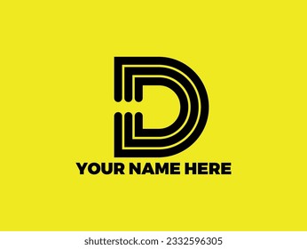 DDD Monogram Logo Fashionable Logo Design for clothing, brand and businesses
