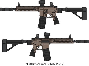 DDF DD-M4 7 P Carbine illustator