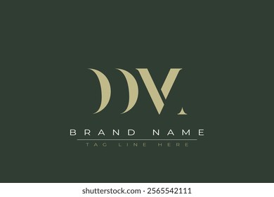 DDM abstract letter logo design. This logo is designed by three abstract letters.