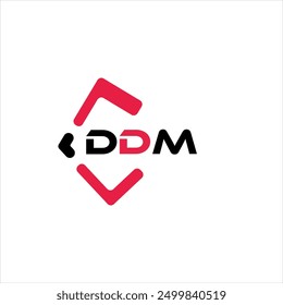 DDM creative minimalist letter logo. DDM unique vector initials alphabet letter logo design
