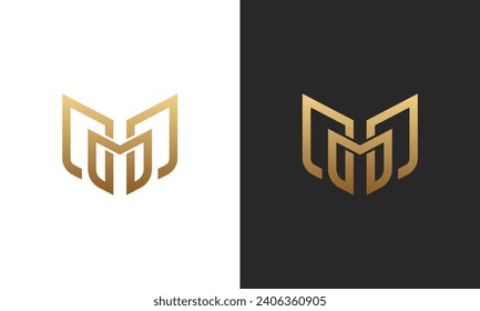 ddm shiel logo in gold color