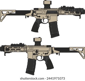 DDM4 PDW SBR LSAND illustrator
