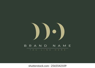 DDO abstract letter logo design. This logo is designed by three abstract letters.