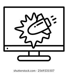 Ddos Icon Element For Design