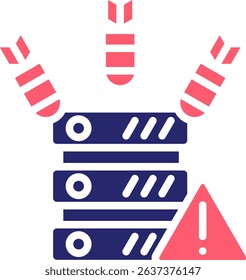 Ddos Icon Fill Vector Illustration