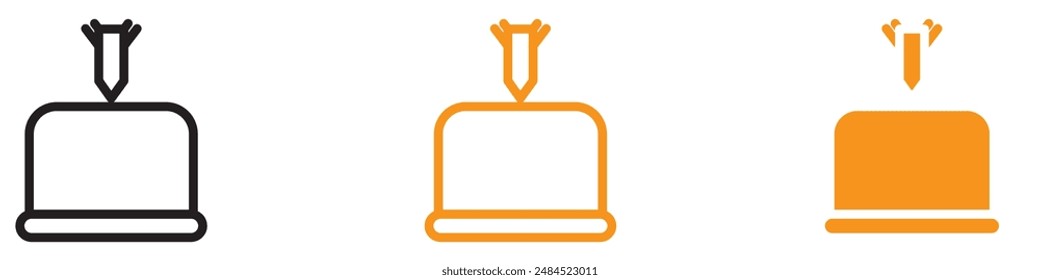 DDoS-Symbol, ideal für Cybersicherheit und IT-Designs