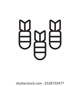 Ddos icon Outline vector for web ui