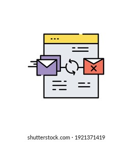Ddos сolor line icon. Pictogram for web page, mobile app, promo. UI UX GUI design element. Editable stroke.