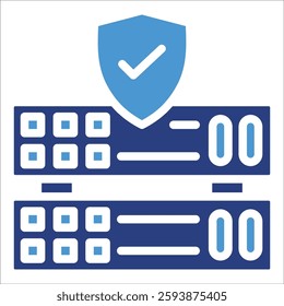 Ddos Protection Icon Element For Design
