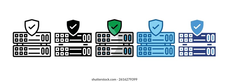 Ddos Protection Icon Element For Design