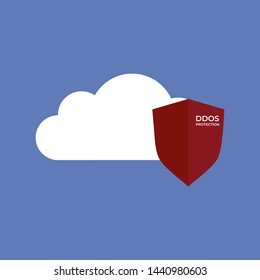 DDoS Protection icon/vector for cloud