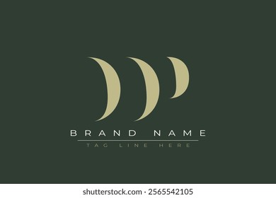 DDP abstract letter logo design. This logo is designed by three abstract letters.