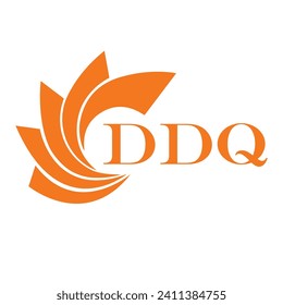 Diseño de letras DDQ. Diseño del logotipo de la tecnología de letras DDQ en un fondo blanco. 