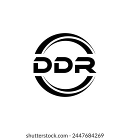 DDR Letter Logo Design, Inspiration for a Unique Identity. Modern Elegance and Creative Design. Watermark Your Success with the Striking this Logo.