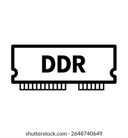 DDR memory card – vector icon