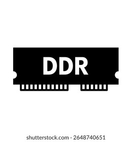 DDR memory card – vector icon