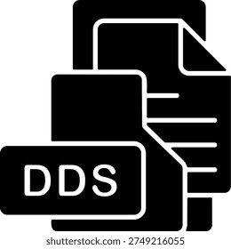 DDS File Format Folder Icon Design Symbol