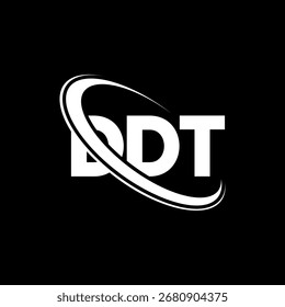 DDT logo. DDT letter. DDT letter logo design. Initials DDT logo linked with circle and uppercase monogram logo. DDT-typography for technology, business and real estate brand.