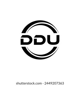 DDU Letter Logo Design, Inspiration for a Unique Identity. Modern Elegance and Creative Design. Watermark Your Success with the Striking this Logo.