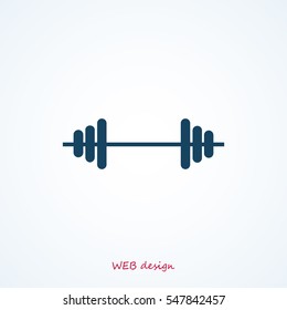ddumbbels icon, vector best flat icon, EPS