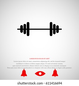 ddumbbels icon, vector best flat icon, EPS