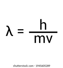 the de broglie relation equation 