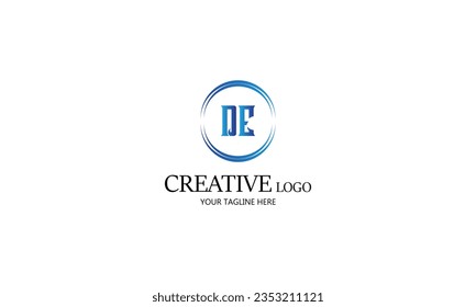 DE creative circle blur gradient logo design for all kind of  business. 