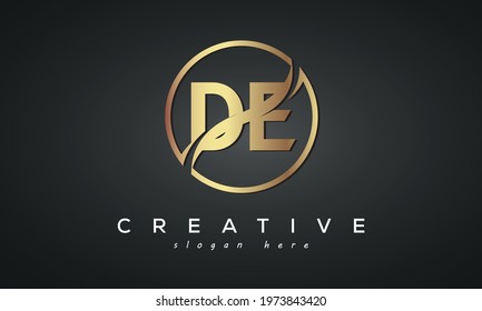 DE creative luxury logo design