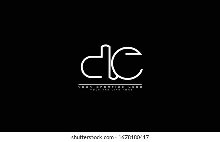 de ed abstract vector logo monogram template