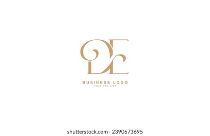 Monogramm des DE, ED, D, E, Abstraktes Logo