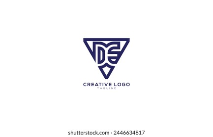 DE ED DEV Abstract initial monogram letter alphabet logo design