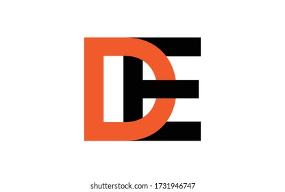 De Ed Letter Initial Logo Design Stock Vector (Royalty Free) 1731946747 ...