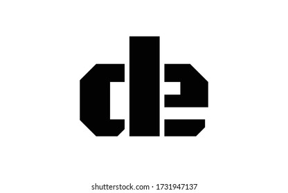 de or ed Letter Initial Logo Design, Vector Template