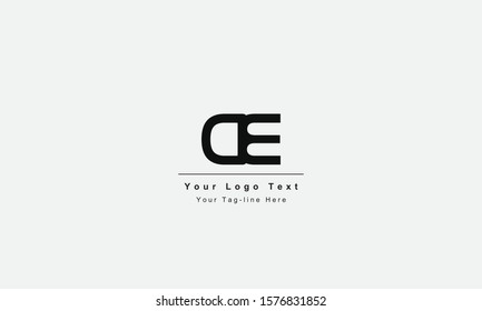 DE or ED letter logo. Unique attractive creative modern initial DE ED D E initial based letter icon logo