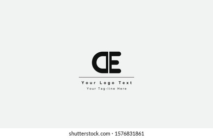 DE or ED letter logo. Unique attractive creative modern initial DE ED D E initial based letter icon logo