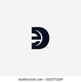 DE or ED logo and icon designs