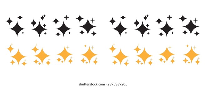 Símbolos de estrellas de destellos star Design