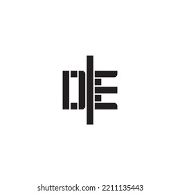 DE geometric bold concept in high quality professional design that will print well across any print media