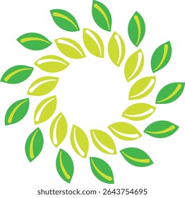 Diseño de icono de hoja vectorial por ilustrador
