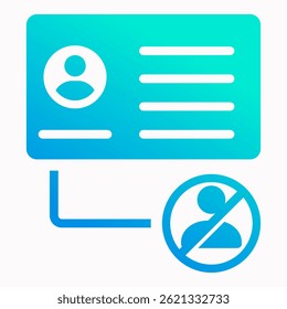 De Identification Icon Element For Design