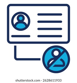 De Identification Icon Element For Design